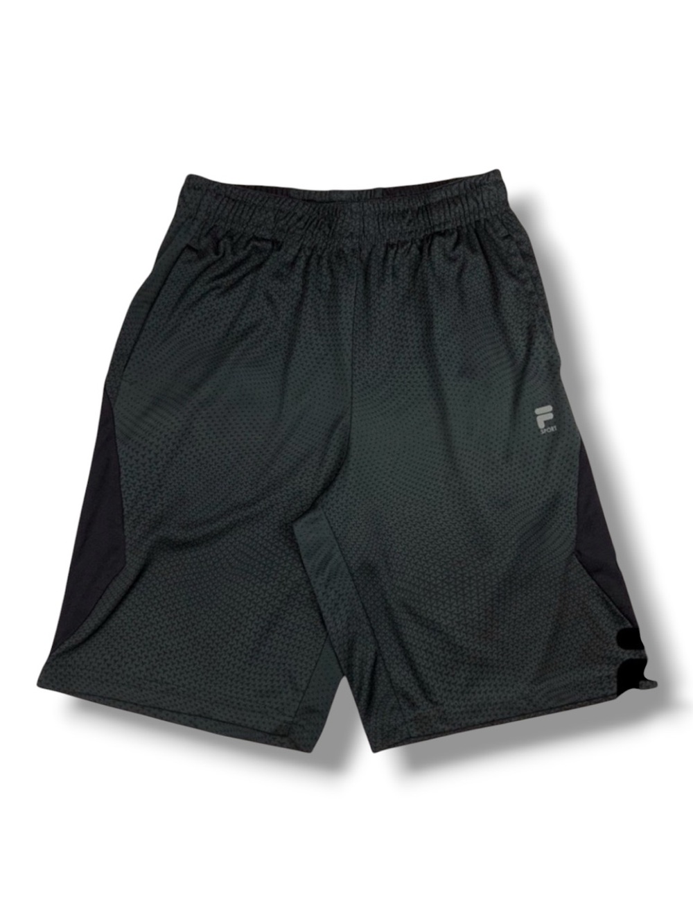 FILA SPORT Black Diamond Pattern Athletic Shorts